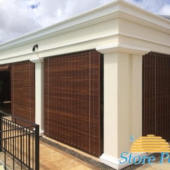 Store bois teinte teck
